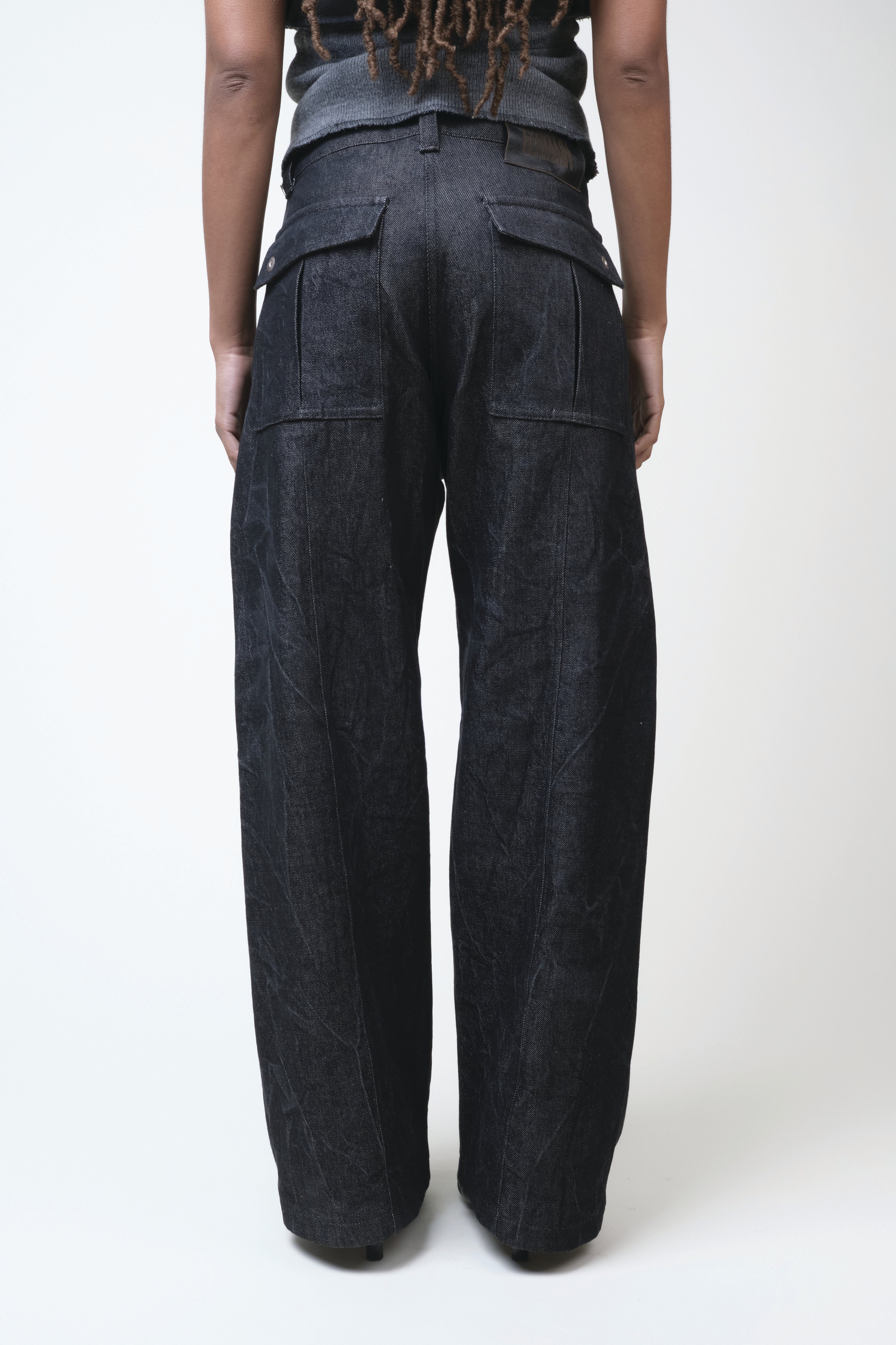 PARACHUTE PANT WASHED DENIM