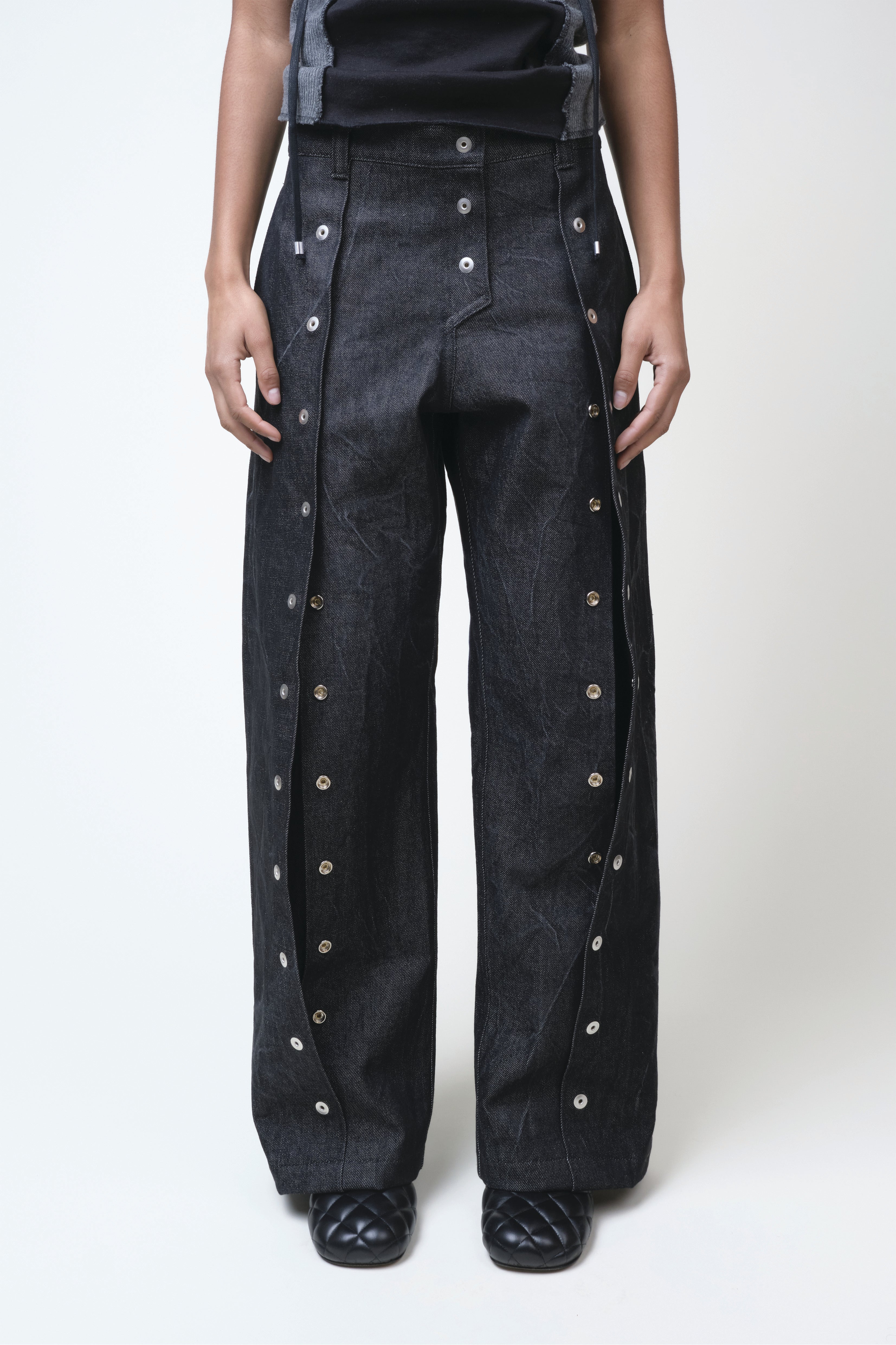 PARACHUTE PANT WASHED DENIM