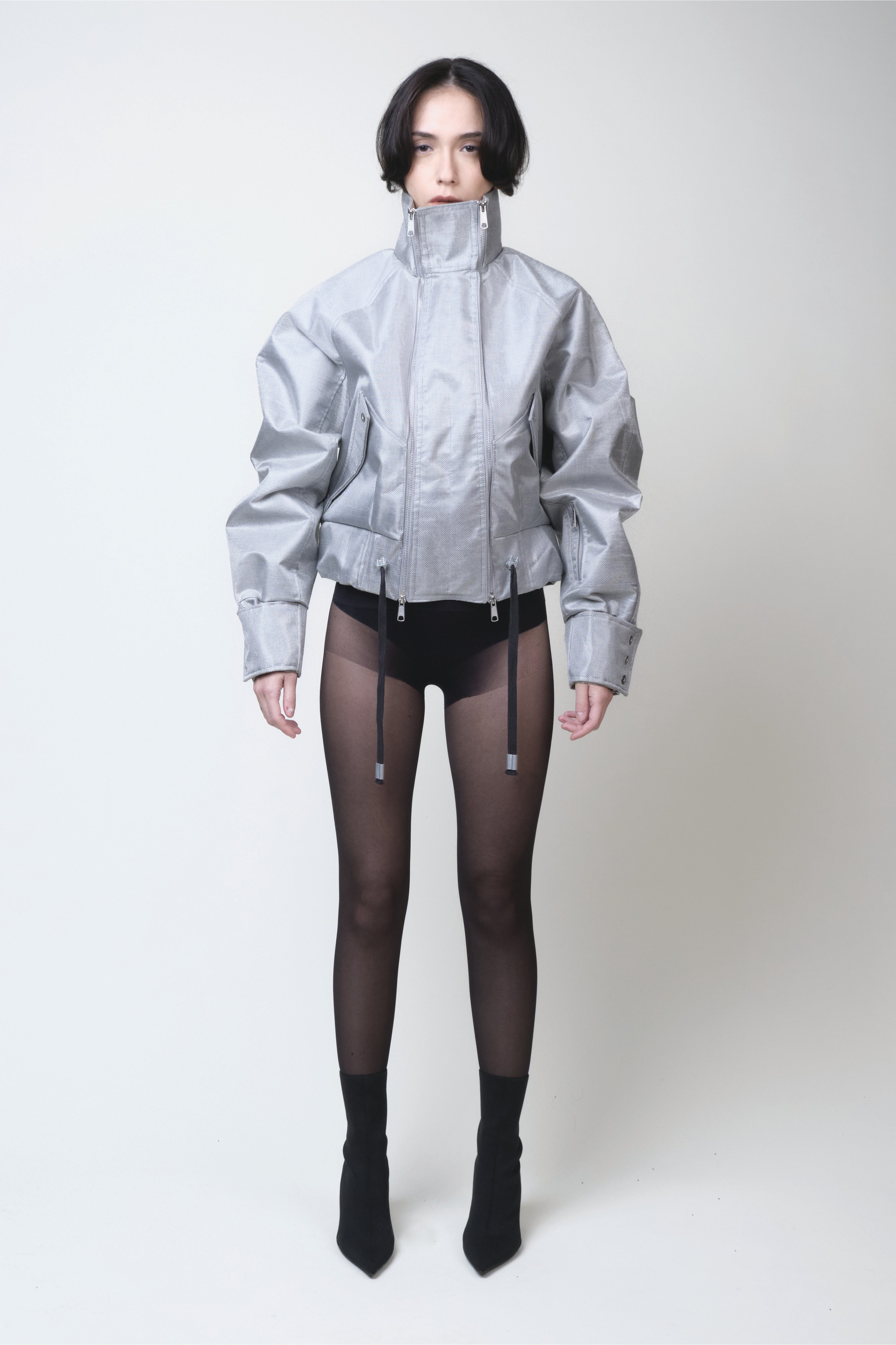 STEEL DOUBLE ZIPPER BOMBER 1/1