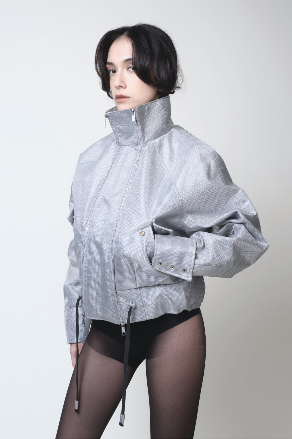 STEEL DOUBLE ZIPPER BOMBER 1/1