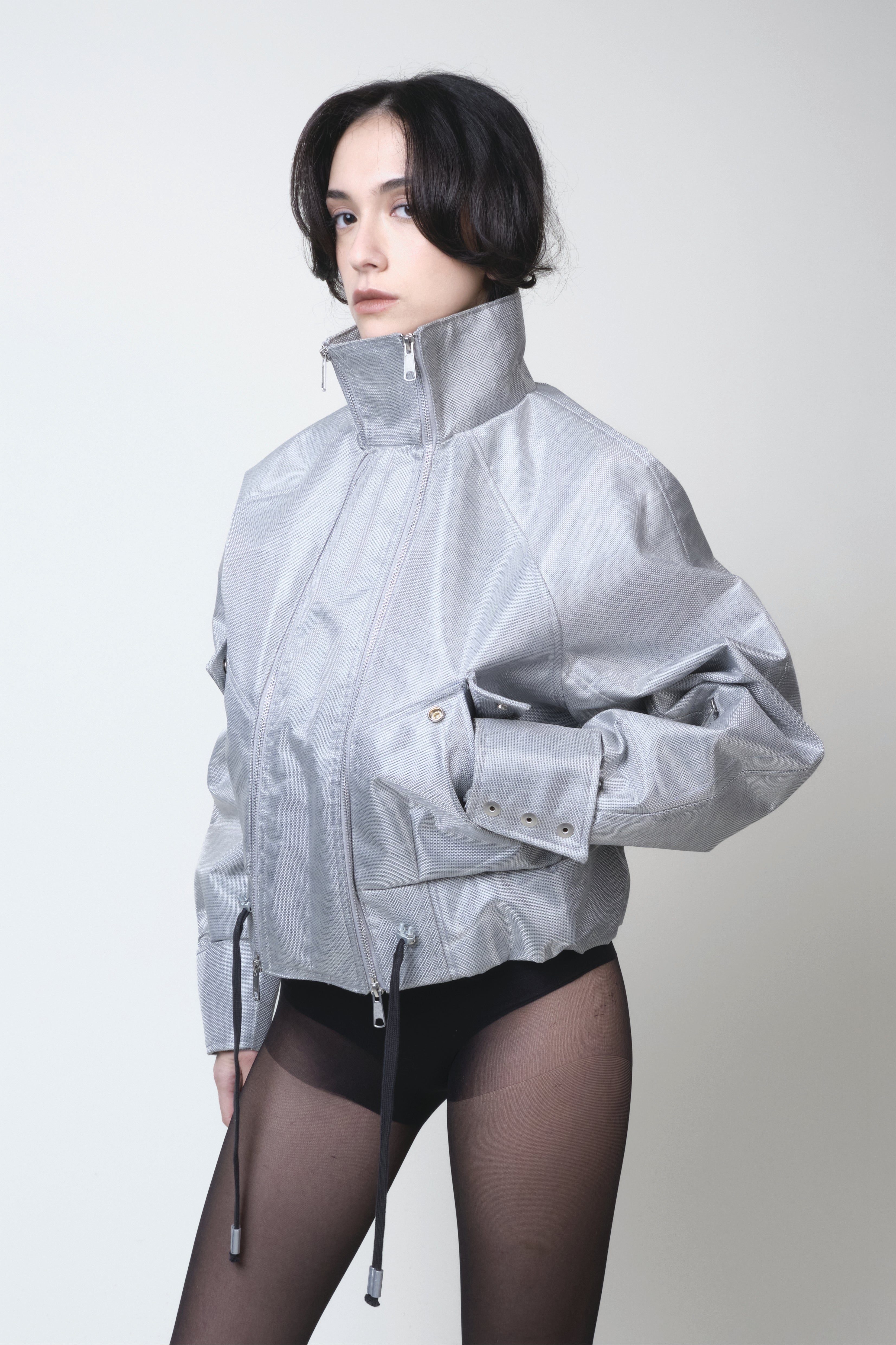 STEEL DOUBLE ZIPPER BOMBER 1/1