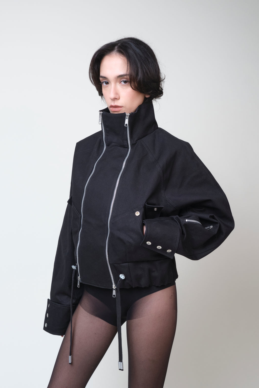 DOUBLE ZIPPER BOMBER