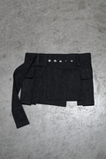 MINI SKIRT BLACK DENIM