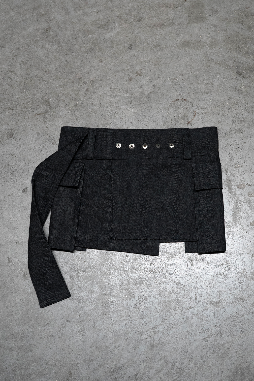 MINI SKIRT BLACK DENIM