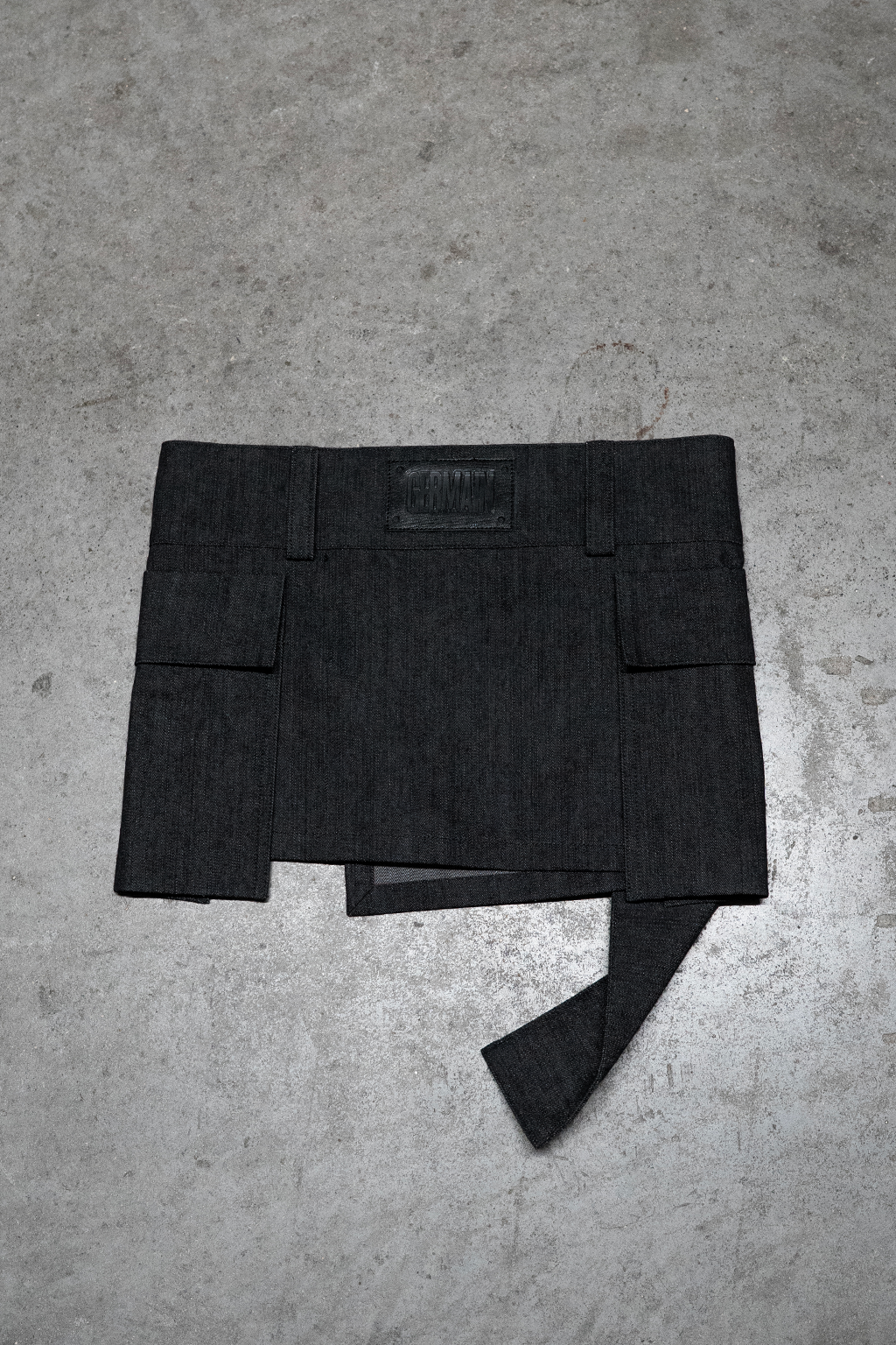 MINI SKIRT BLACK DENIM