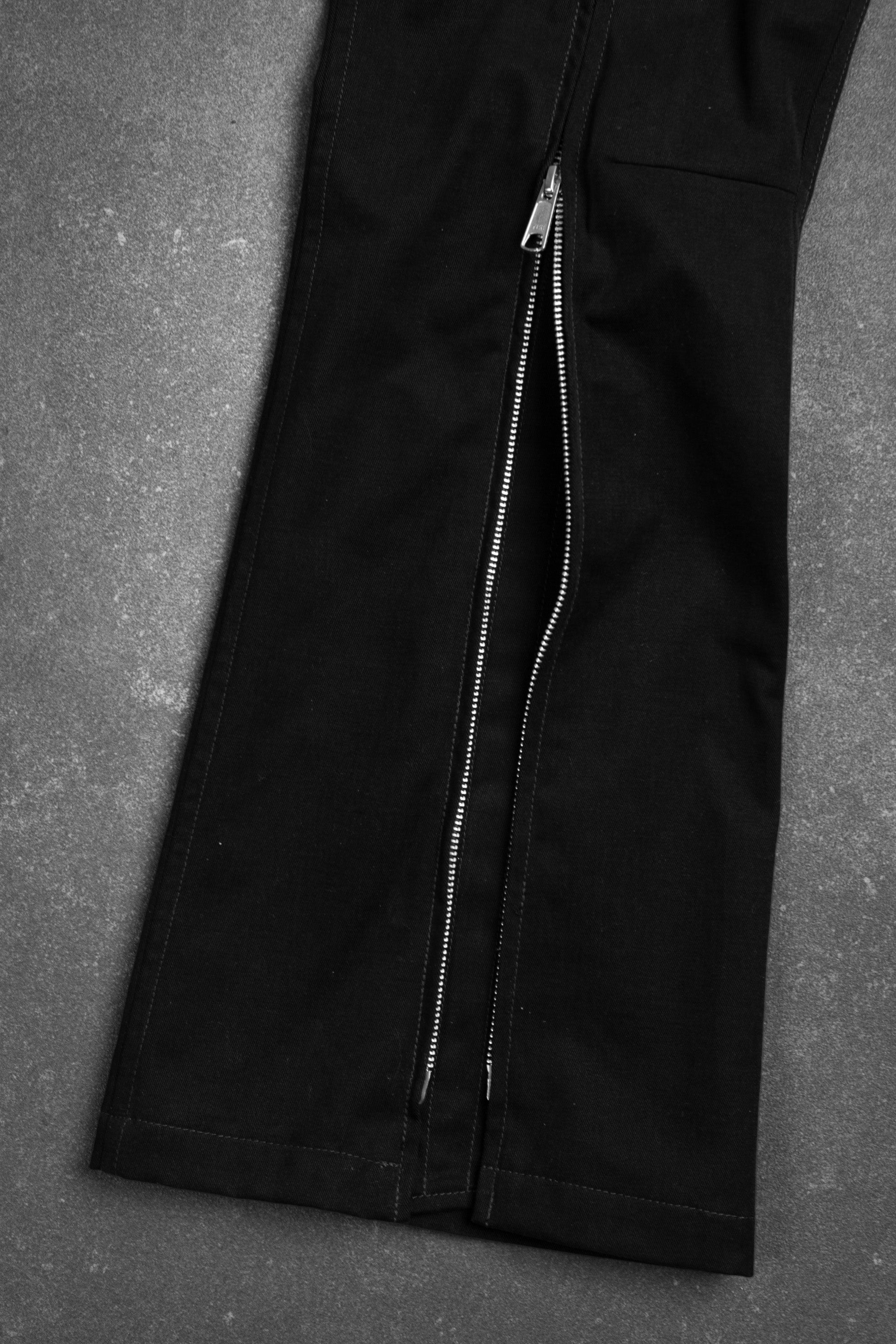 FULL ZIPPER BOOTCUT COTTON