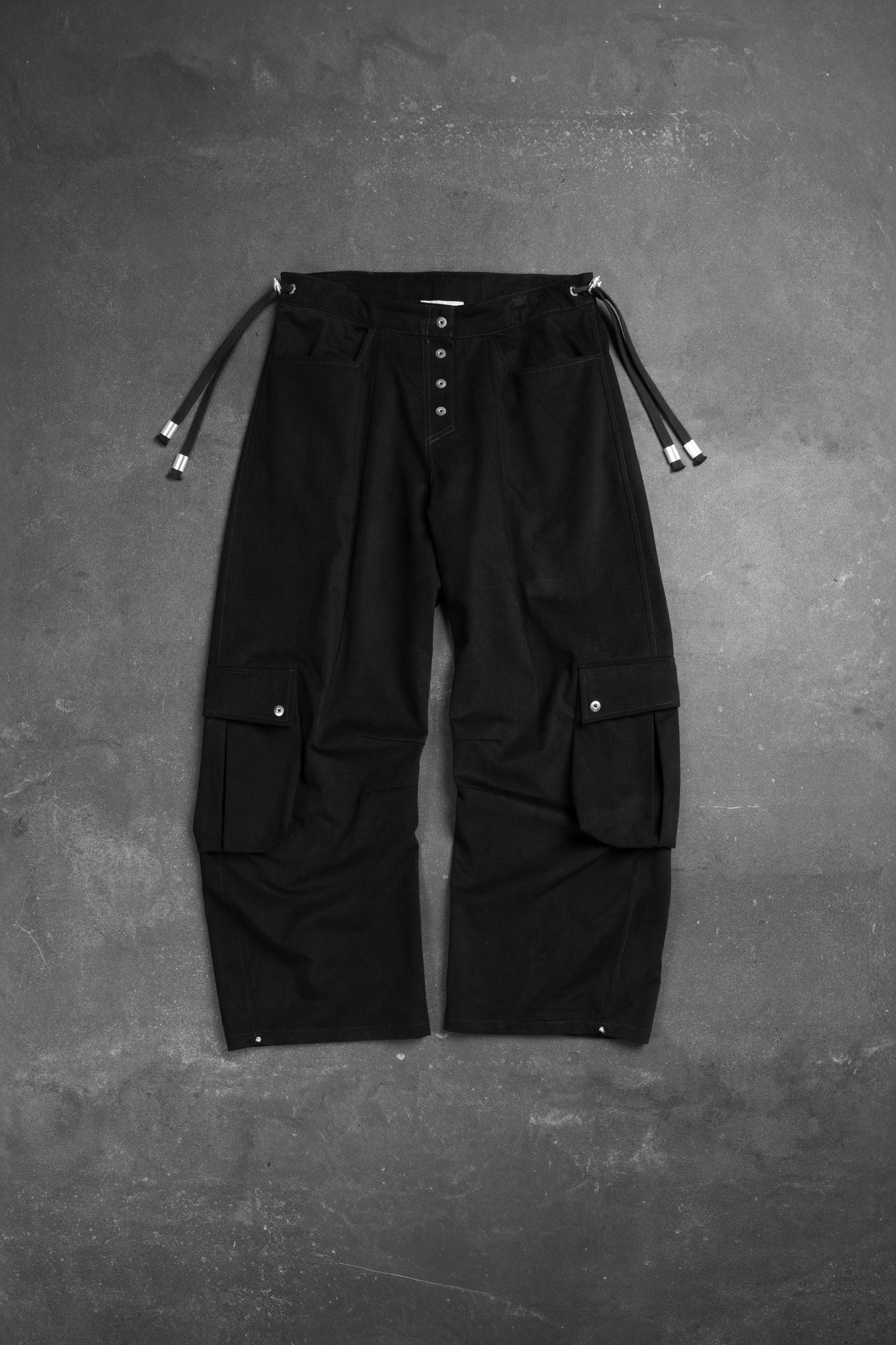 BANANA CARGO PANT BLACK COTTON