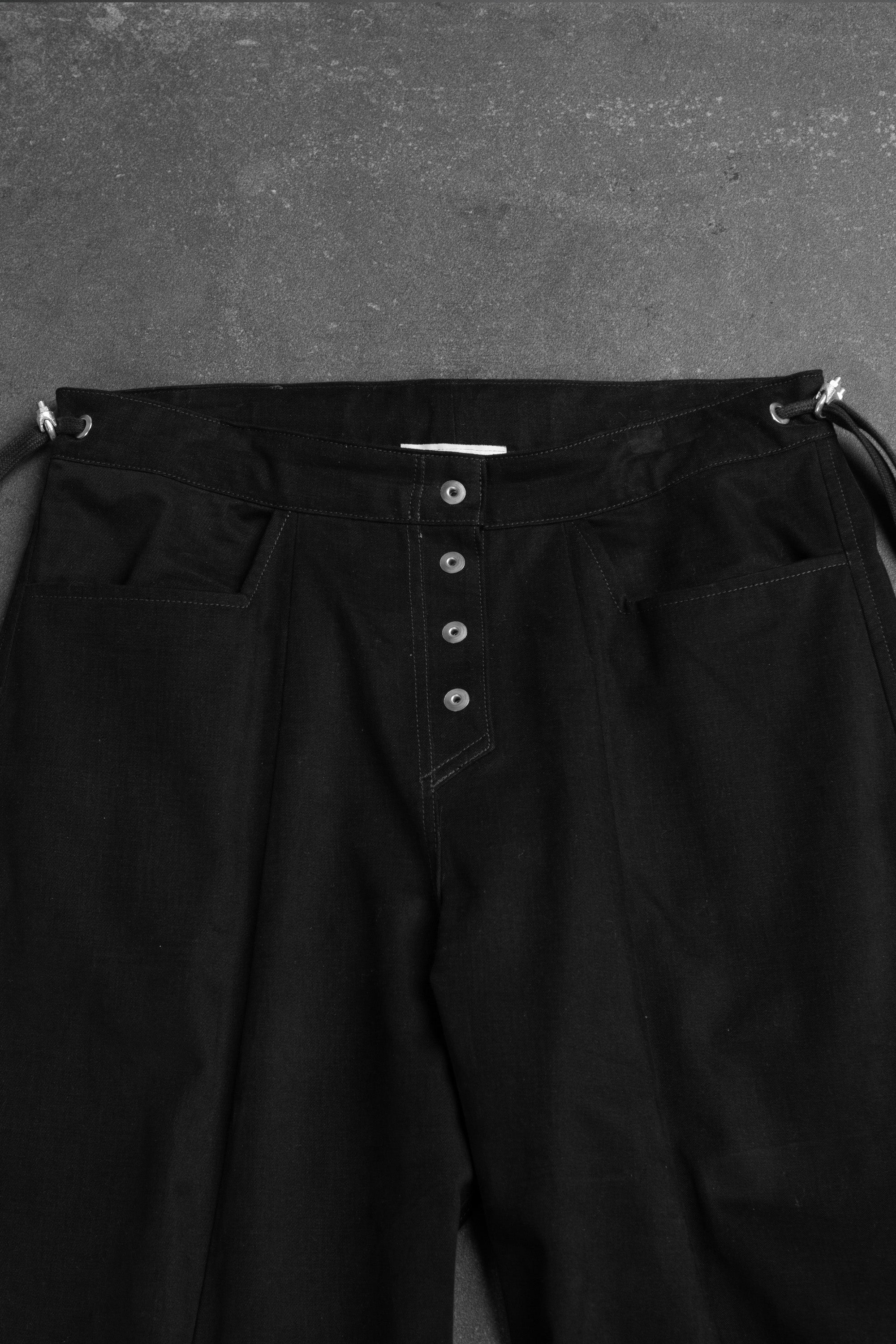 BANANA CARGO PANT BLACK COTTON