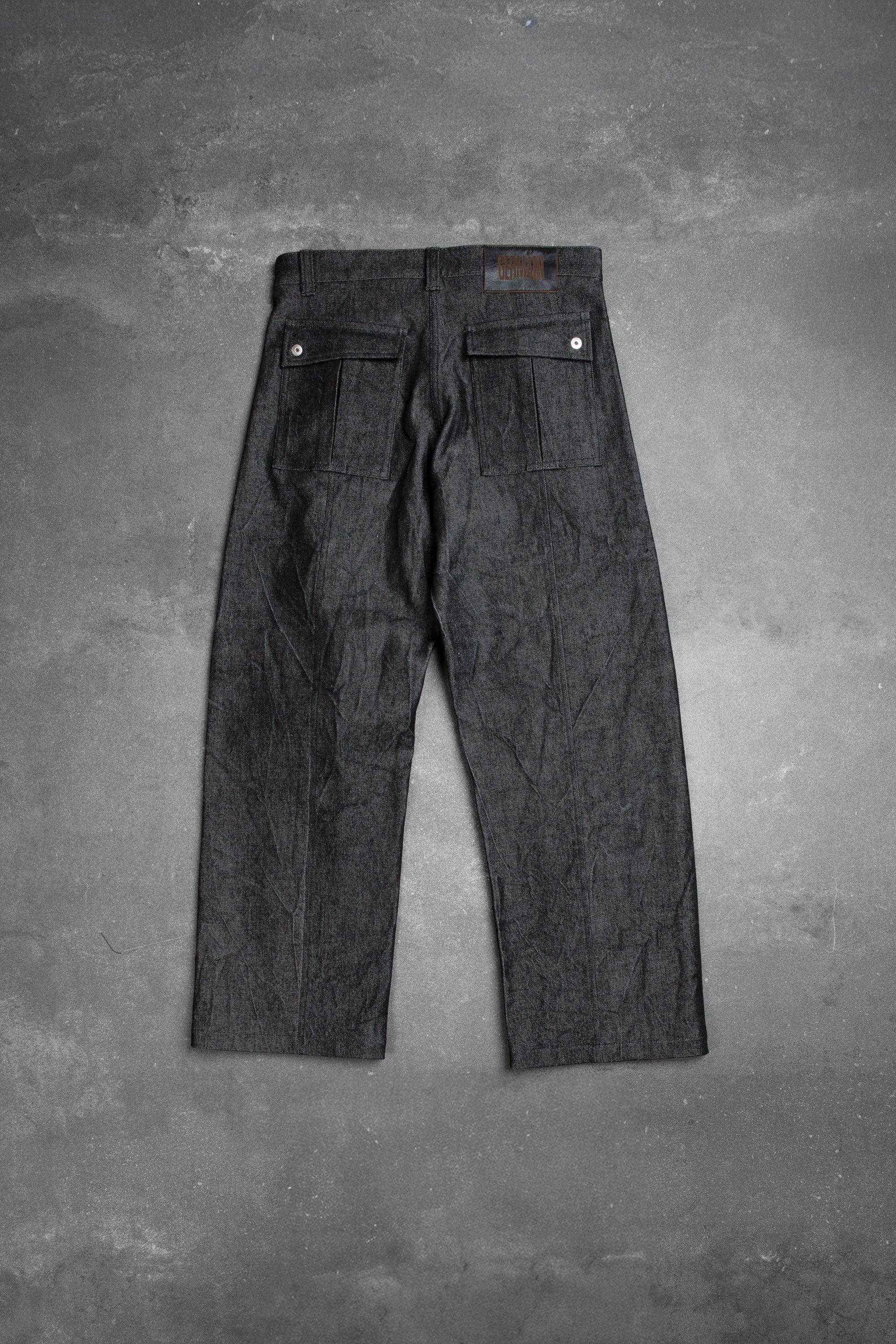 PARACHUTE PANT WASHED DENIM