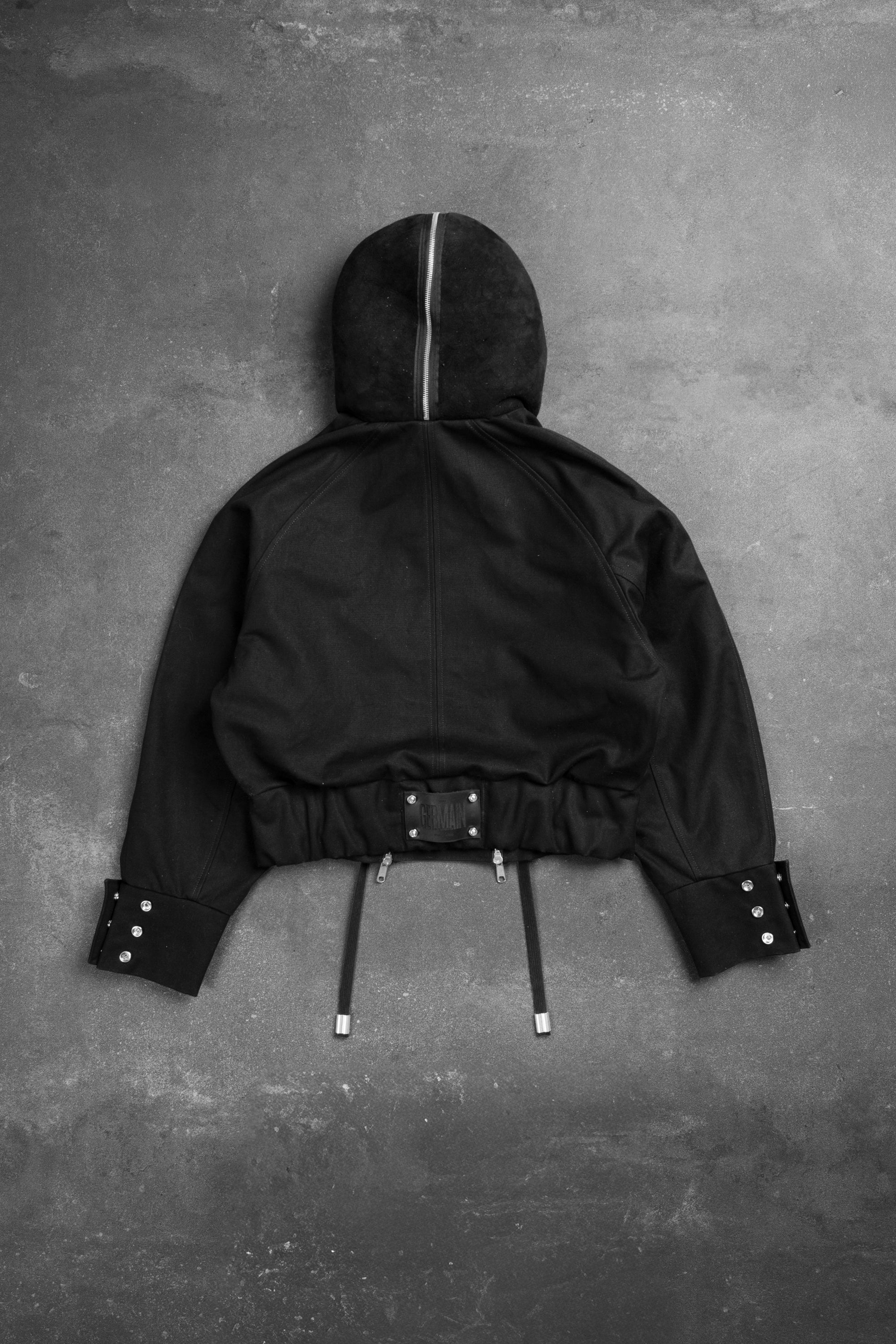 FUR HOOD DOUBLE ZIPPER BOMBER