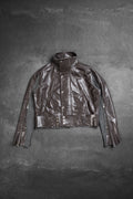 WAXED CONCRETE CROP JACKET 1/1