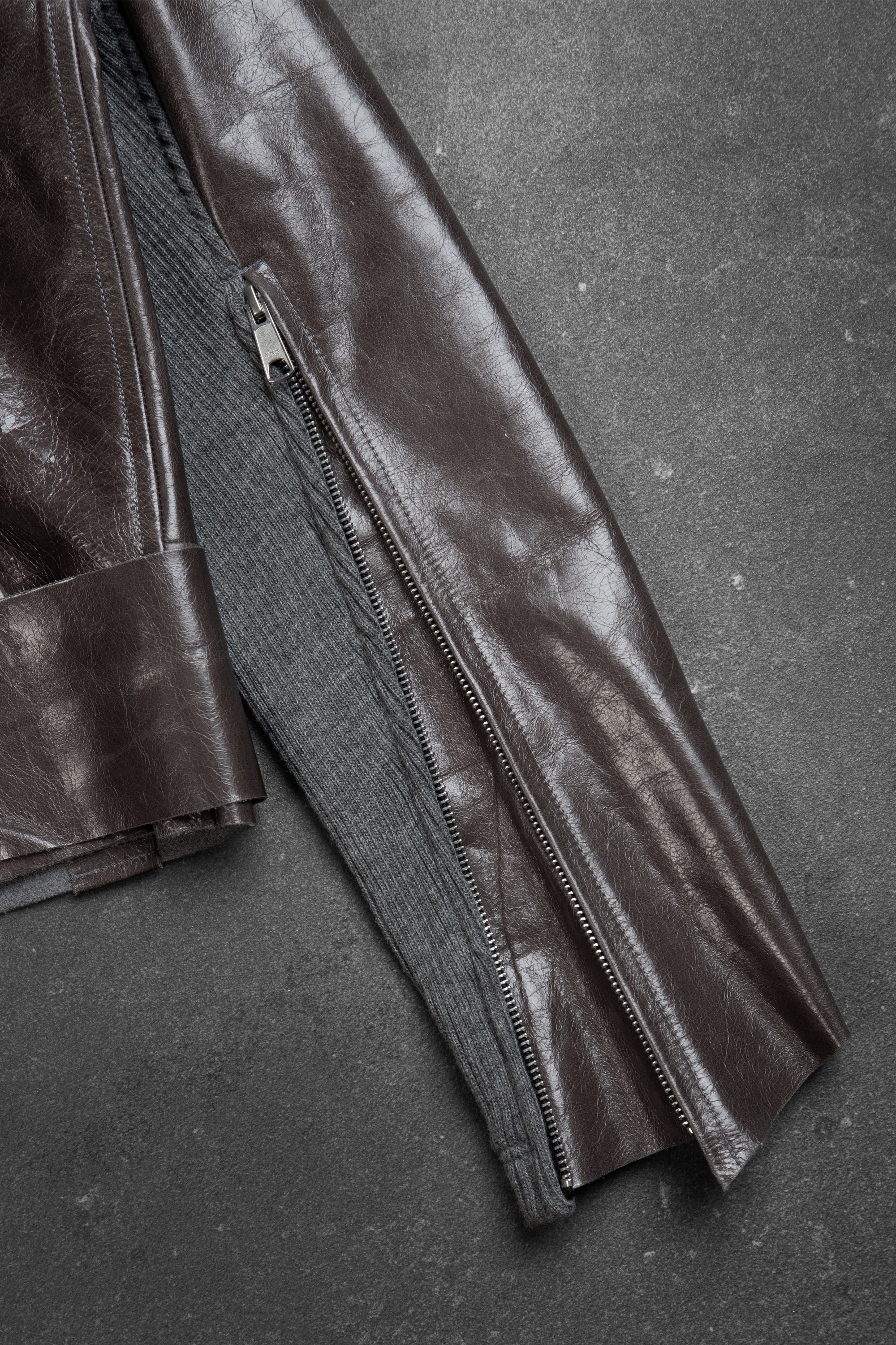 WAXED CONCRETE CROP JACKET 1/1