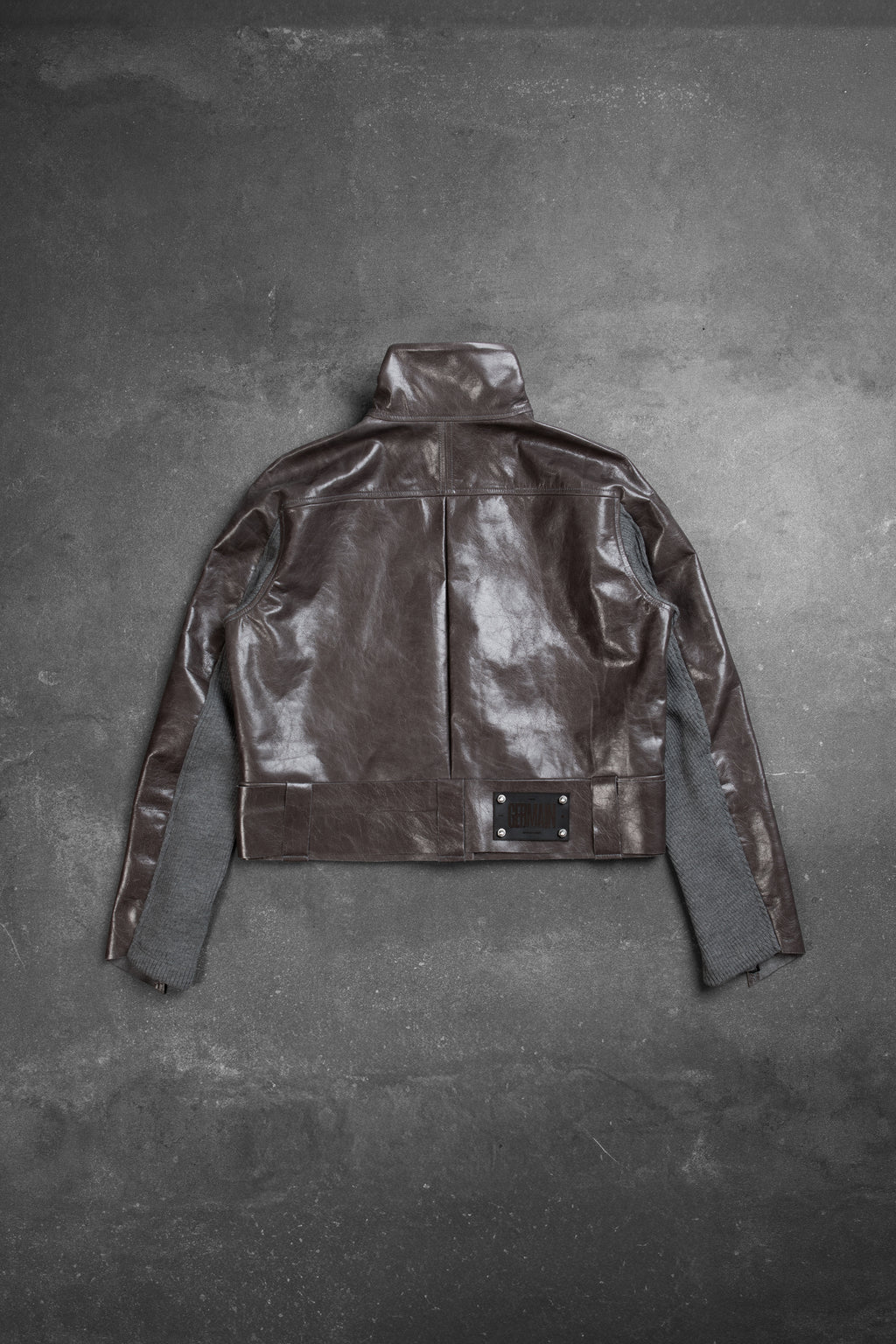 WAXED CONCRETE CROP JACKET 1/1