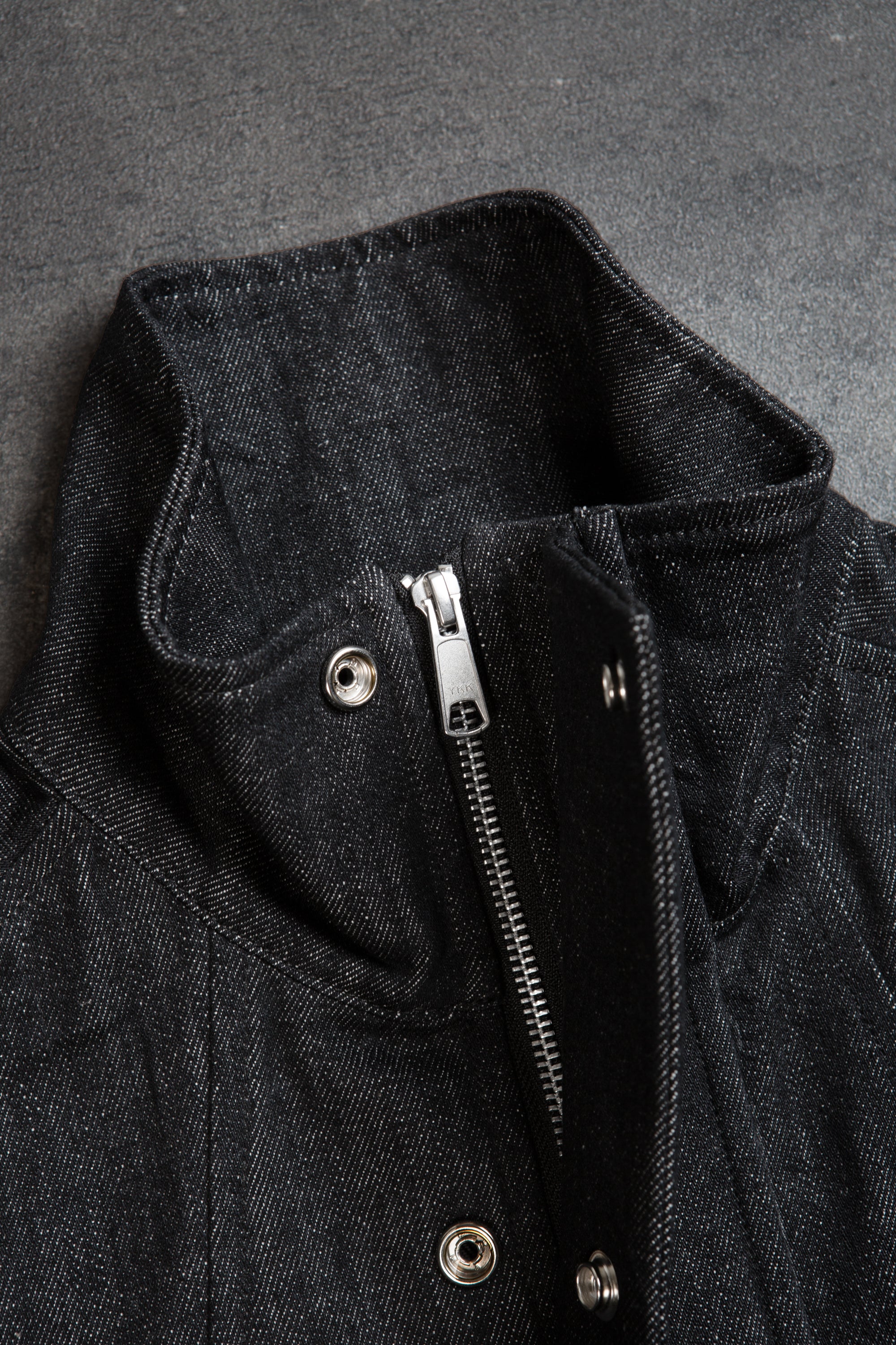 CROP JACKET WASHED DENIM