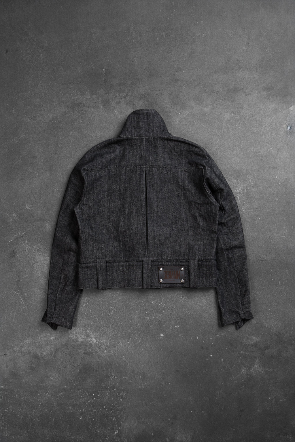 CROP JACKET WASHED DENIM
