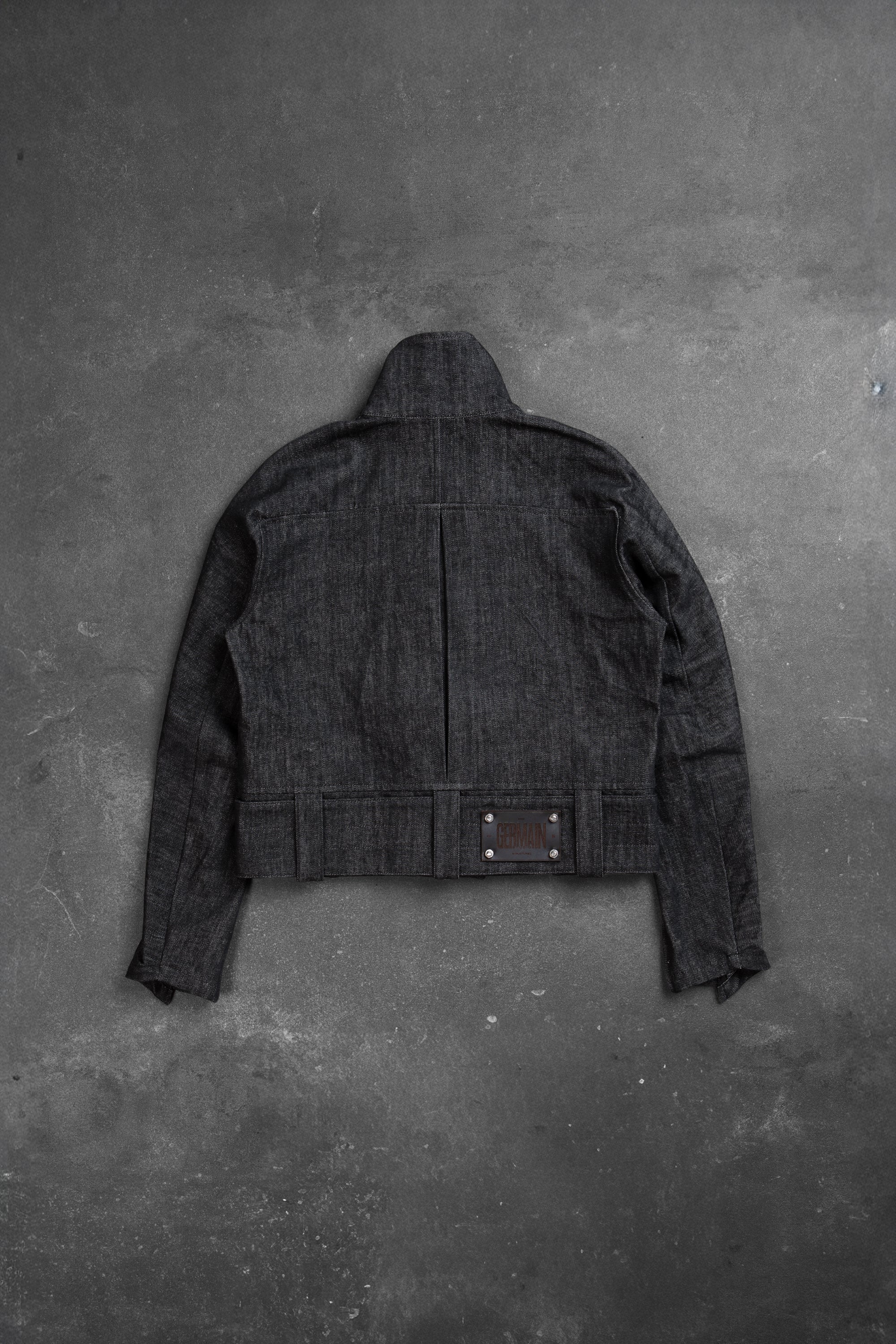 CROP JACKET WASHED DENIM