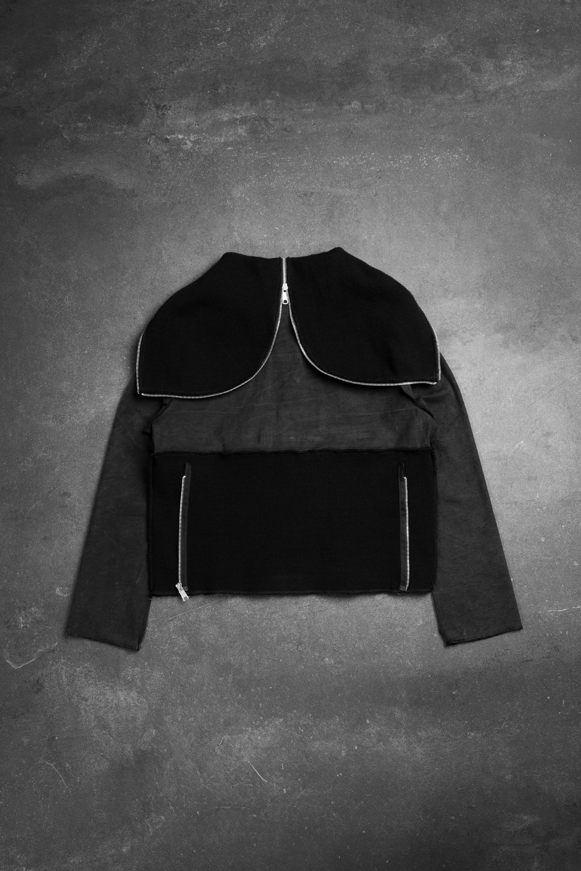 MULTI ZIPPER HOOD WASHED