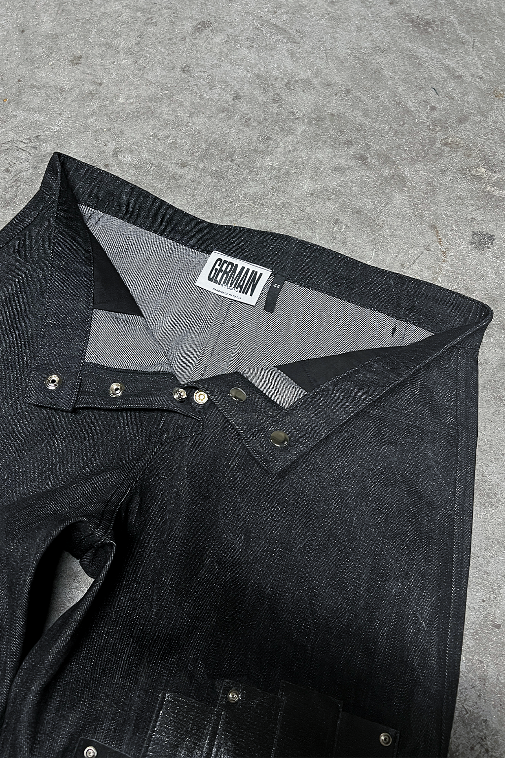 DOUBLE KNEE CARPENTER BLACK DENIM