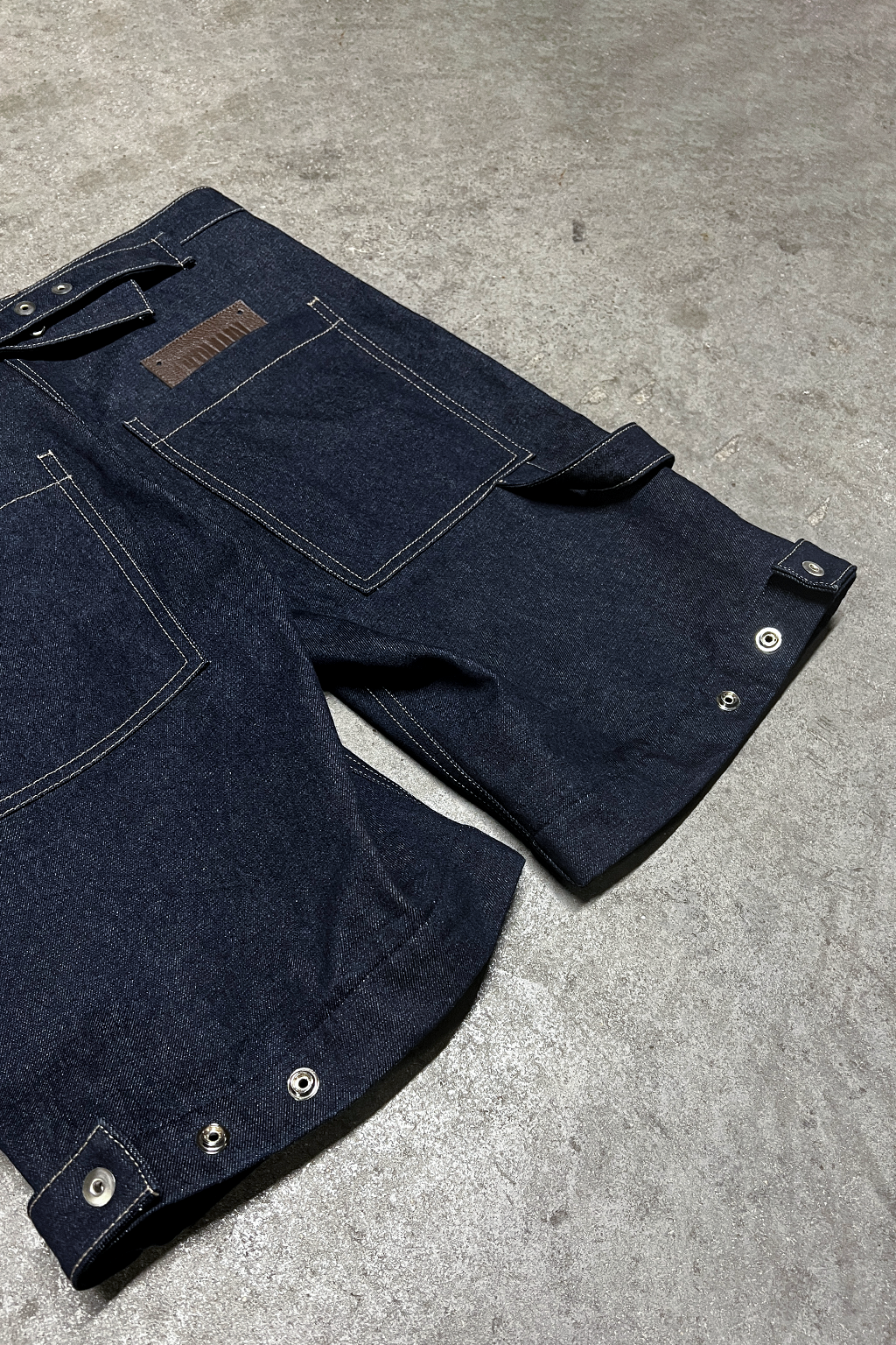 CARPENTER SHORT RAW DENIM