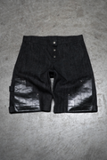 CARPENTER SHORT BLACK DENIM