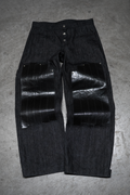 DOUBLE KNEE CARPENTER BLACK DENIM
