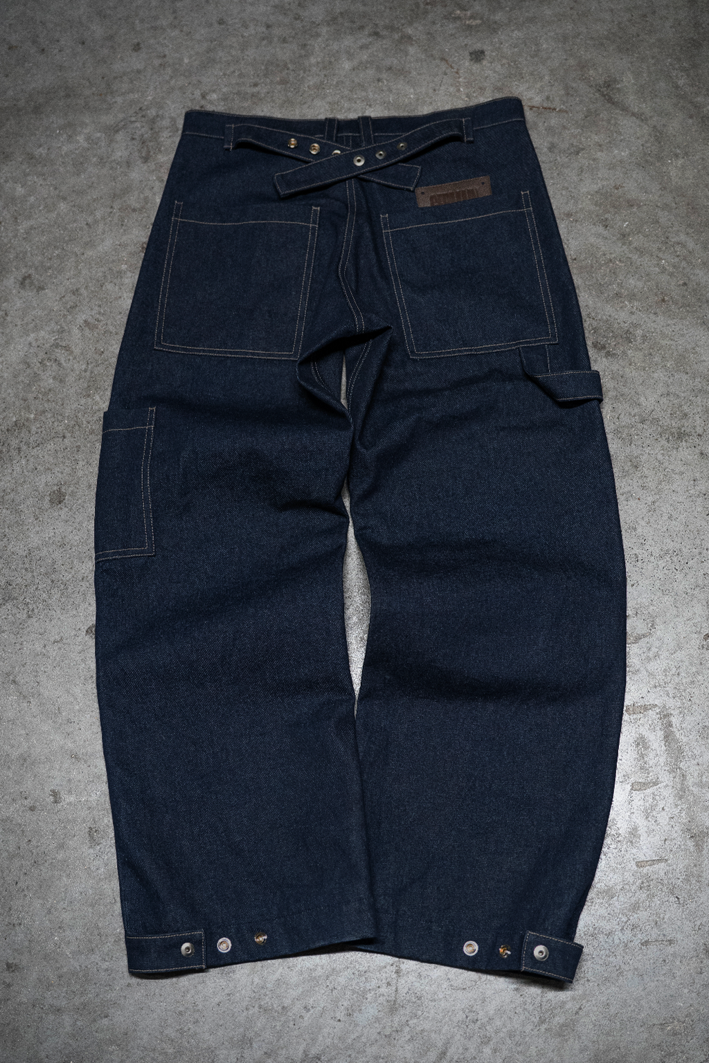 DOUBLE KNEE CARPENTER RAW DENIM
