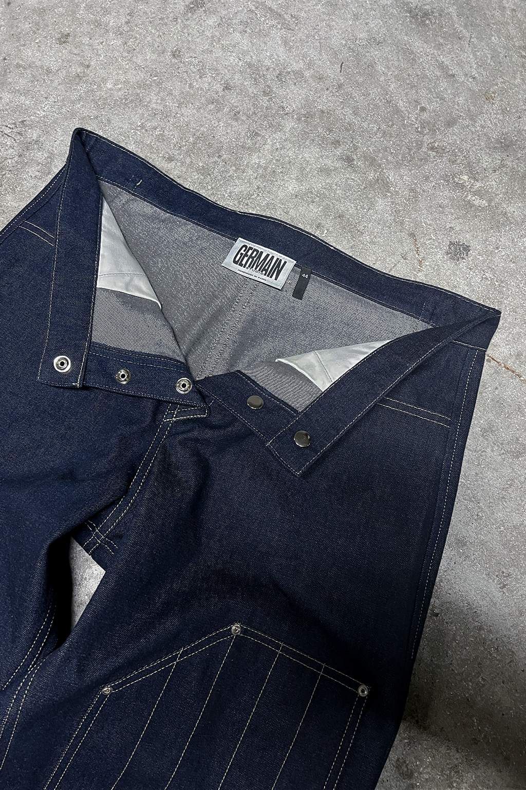 DOUBLE KNEE CARPENTER RAW DENIM