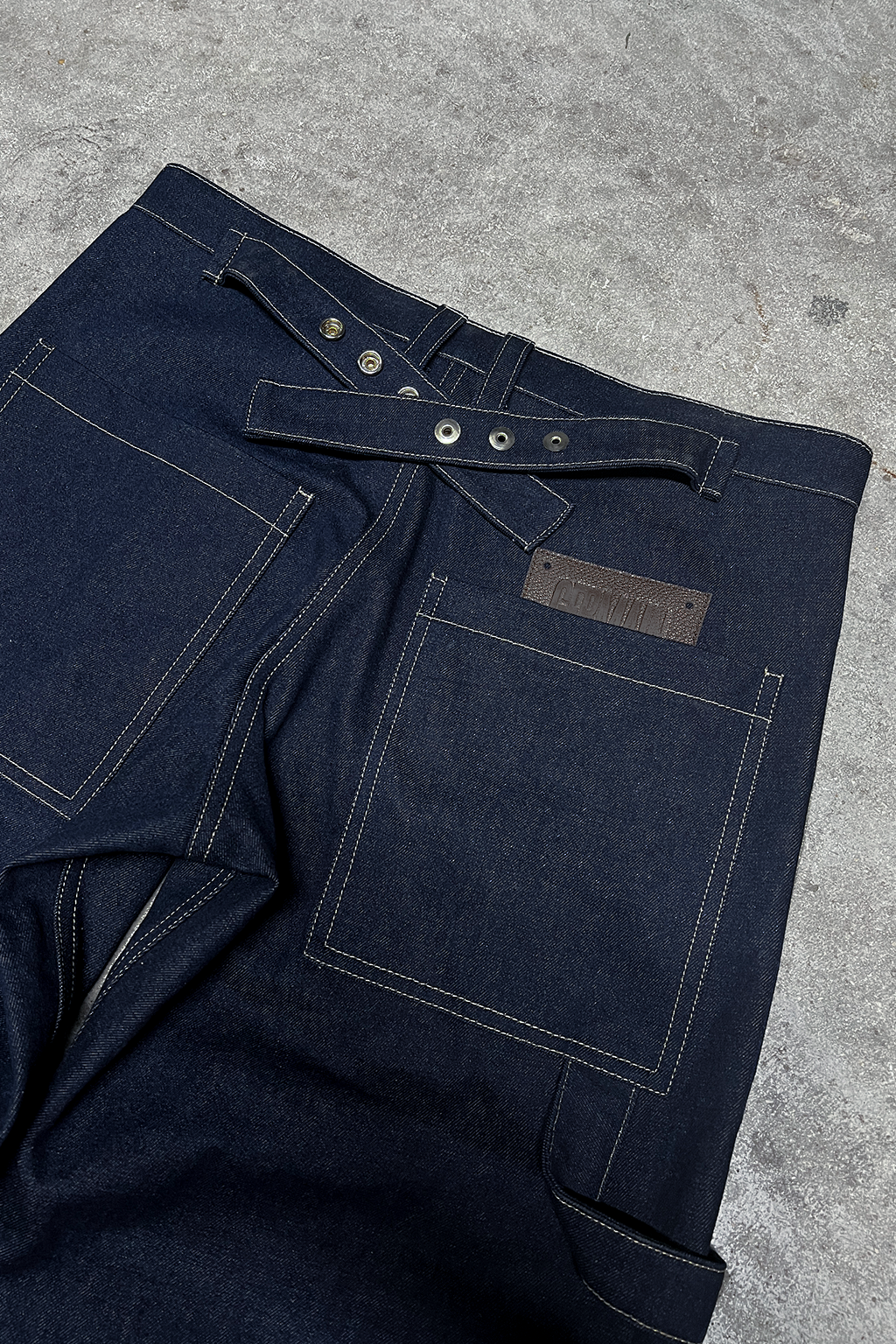 DOUBLE KNEE CARPENTER RAW DENIM