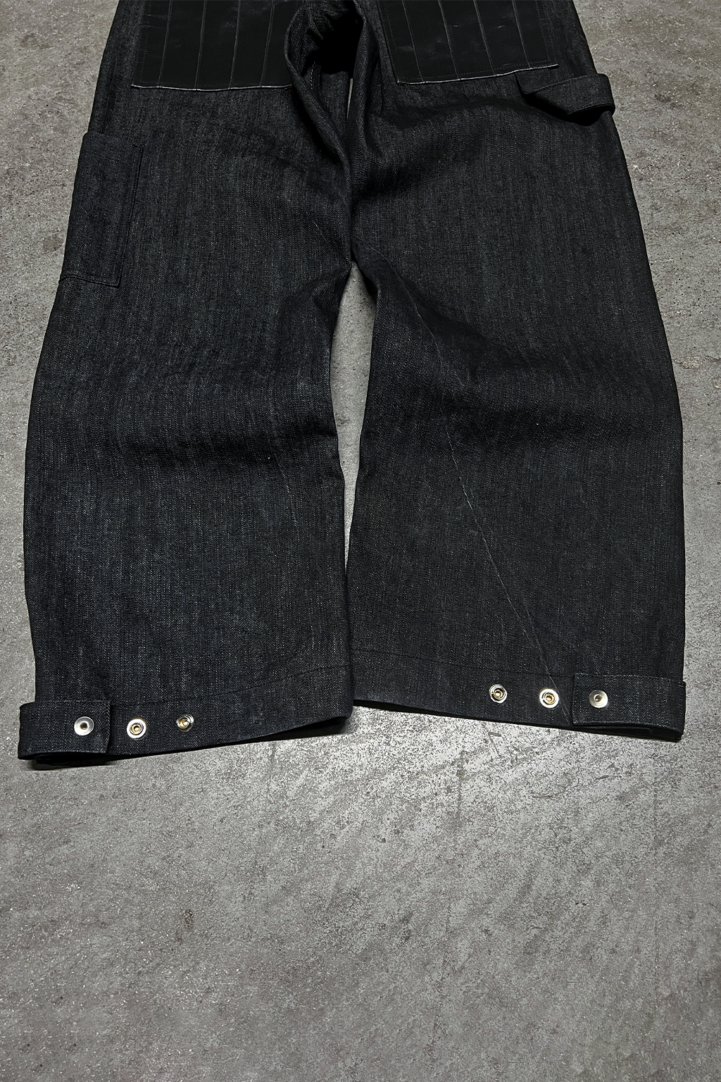 DOUBLE KNEE CARPENTER BLACK DENIM