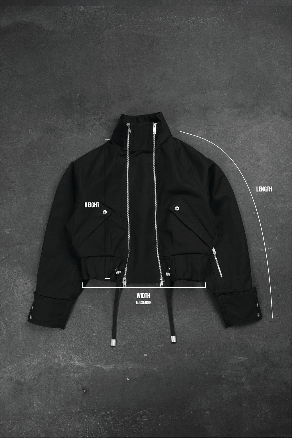 STEEL DOUBLE ZIPPER BOMBER 1/1