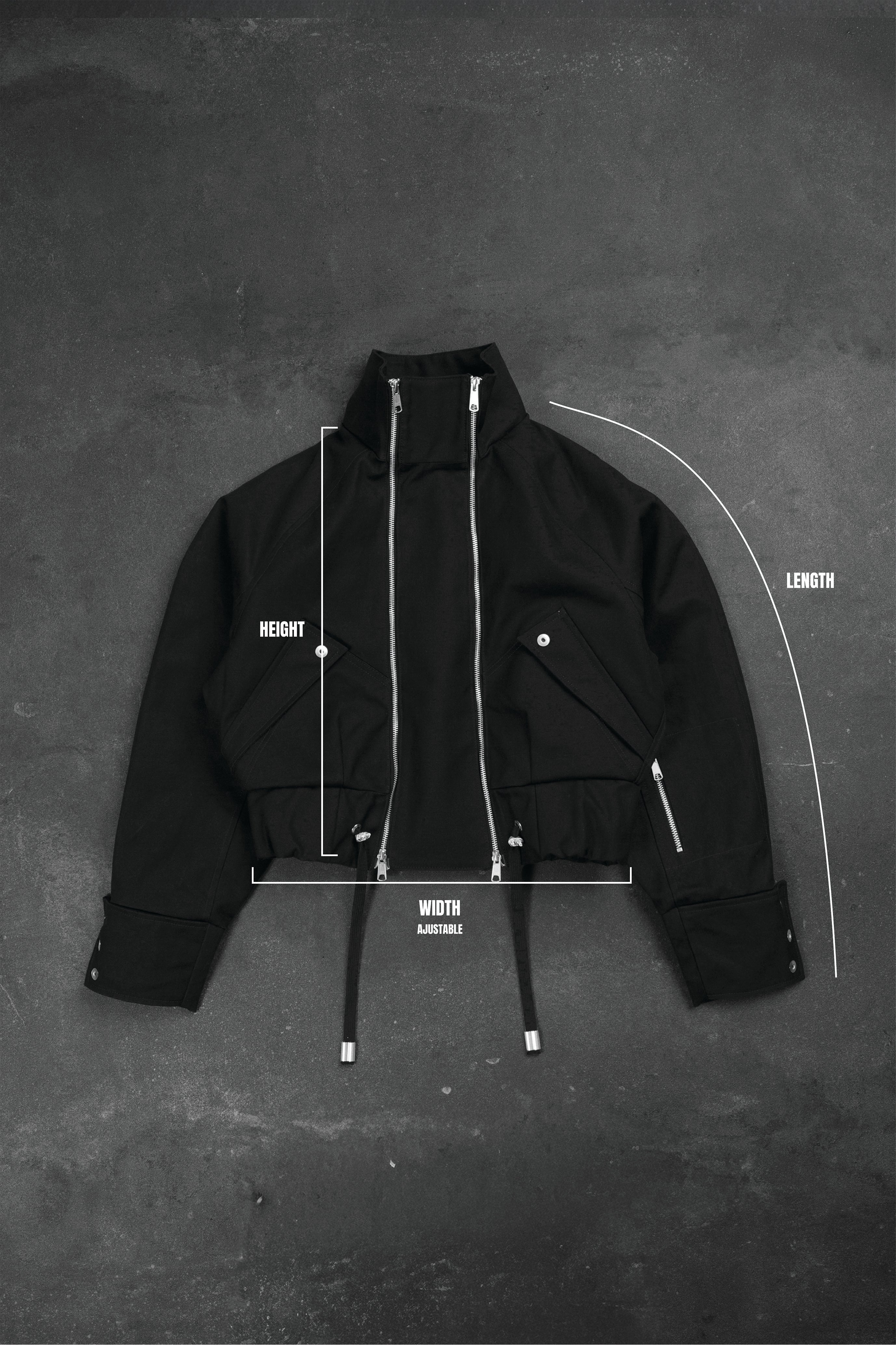 STEEL DOUBLE ZIPPER BOMBER 1/1