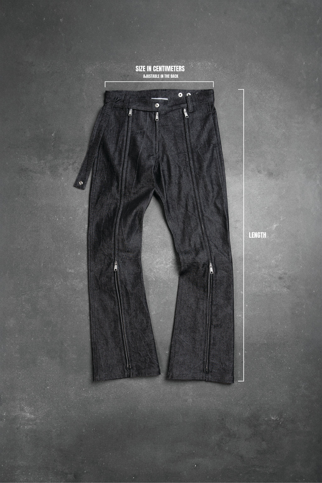 FULL ZIPPER BOOTCUT COTTON
