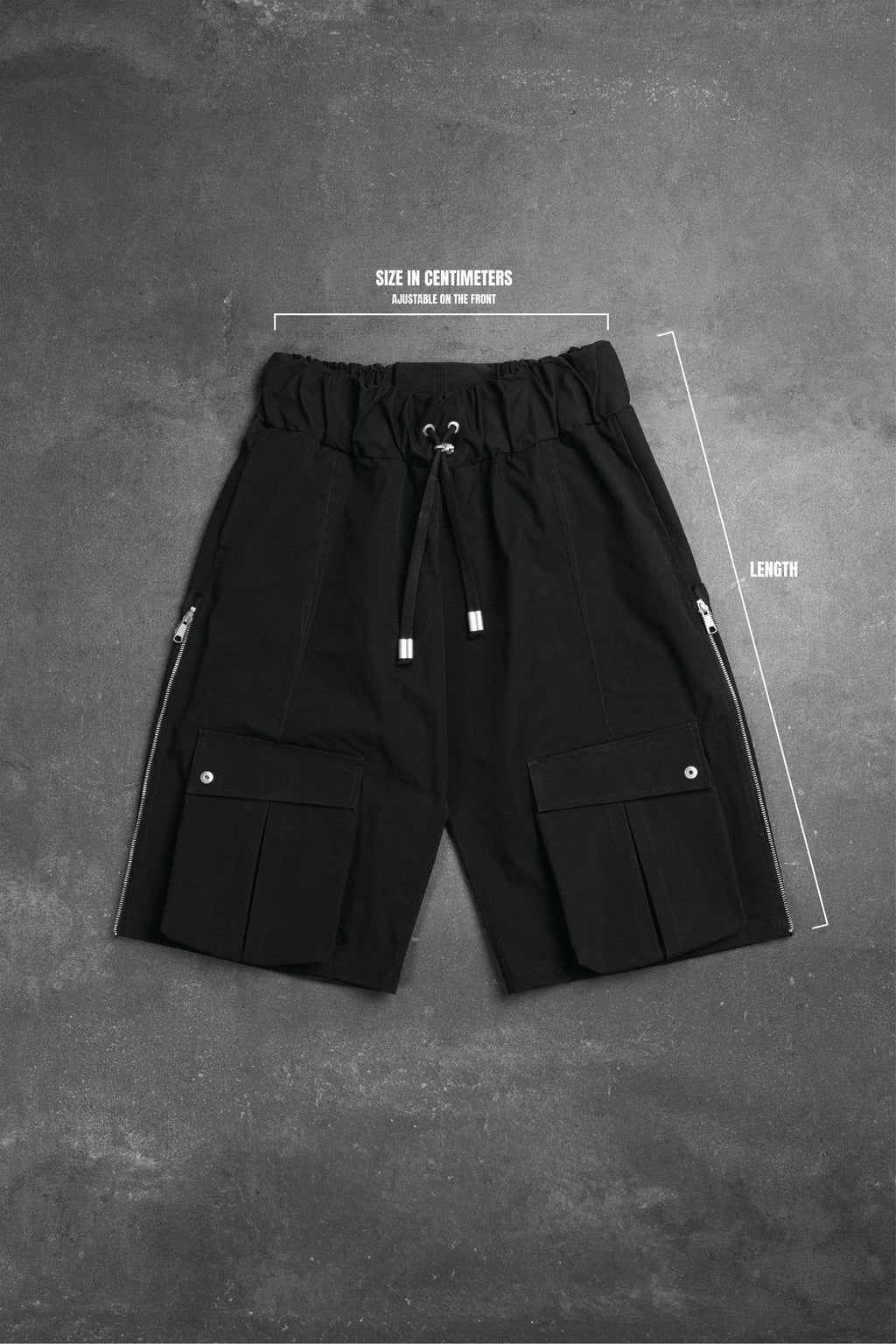 CRUMPLED LEATHER CARGO BOXING SHORT