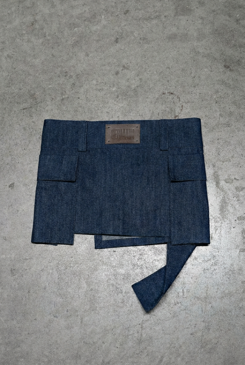 MINI SKIRT RAW DENIM